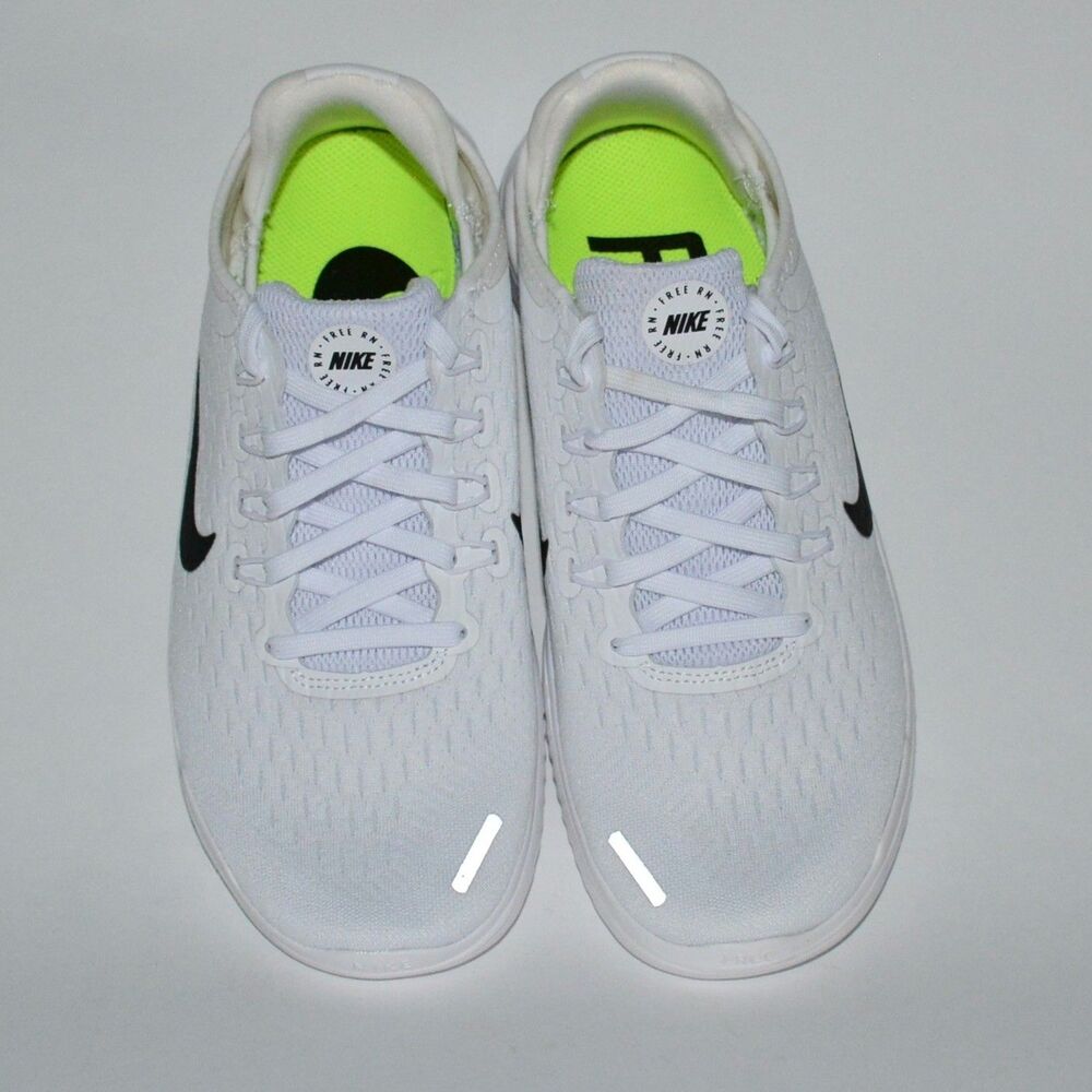 Nike Free Womens RN 2018 White Black Running Shoes Size 6.5 942837 100 No Box - Picture 6 of 7